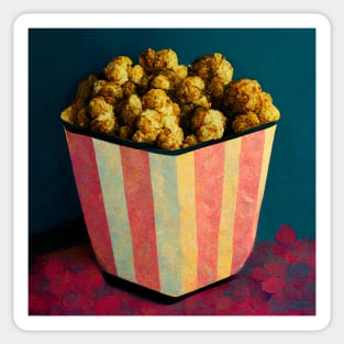 Caramel Popcorn Bucket Sticker